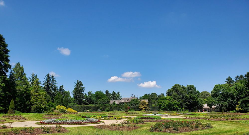 Formal rose garden at the Botanical Gardens with School of Horiculture