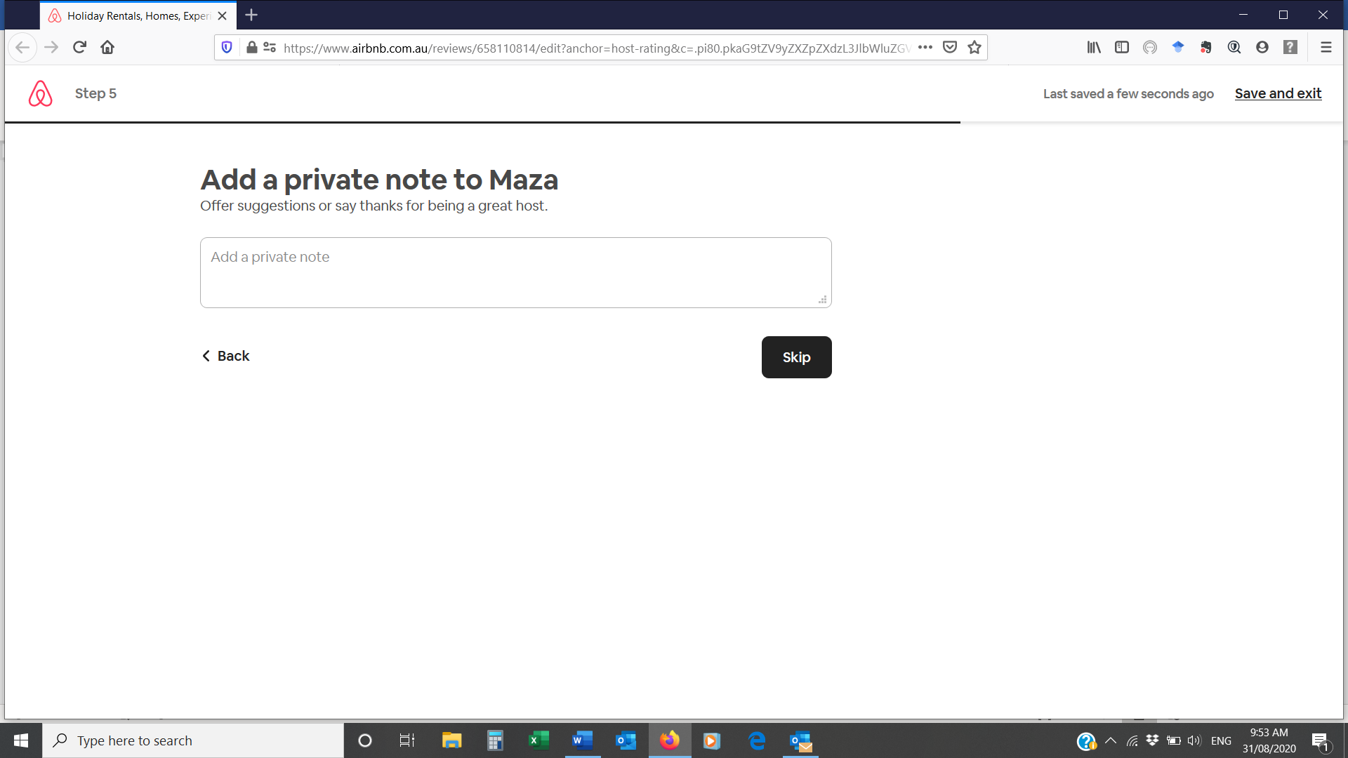 Solved: the very first question asked of the guest in the ... - Page 9 -  Airbnb Community