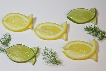 Lime and lemon garnish idea