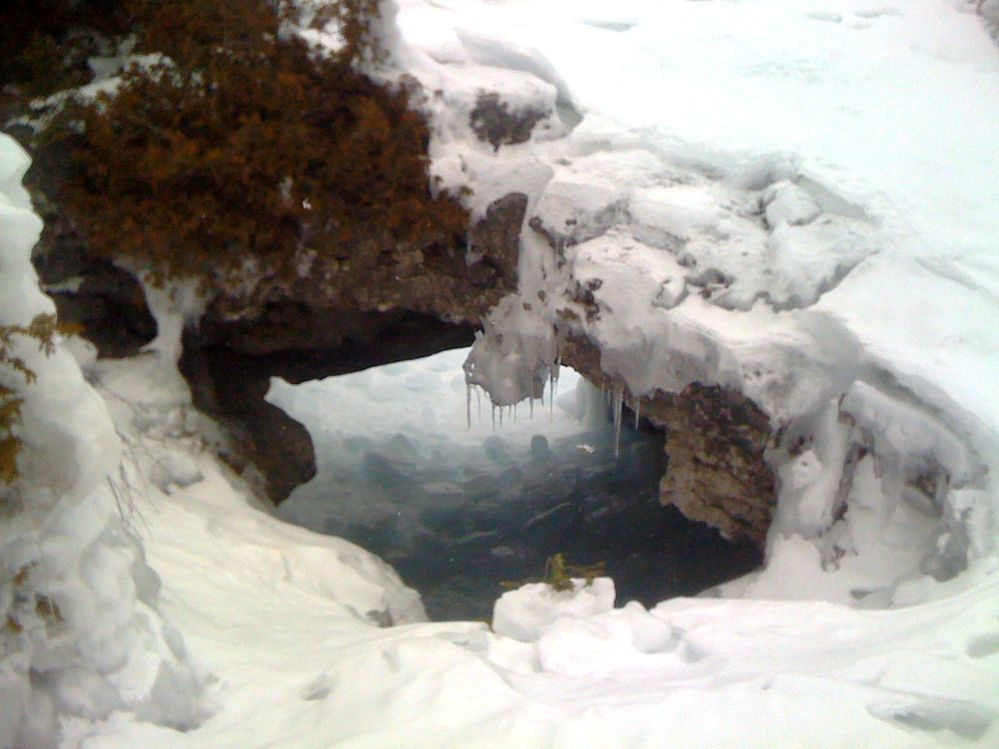 The Grotto in Winter, Tobermory, ON, Canada