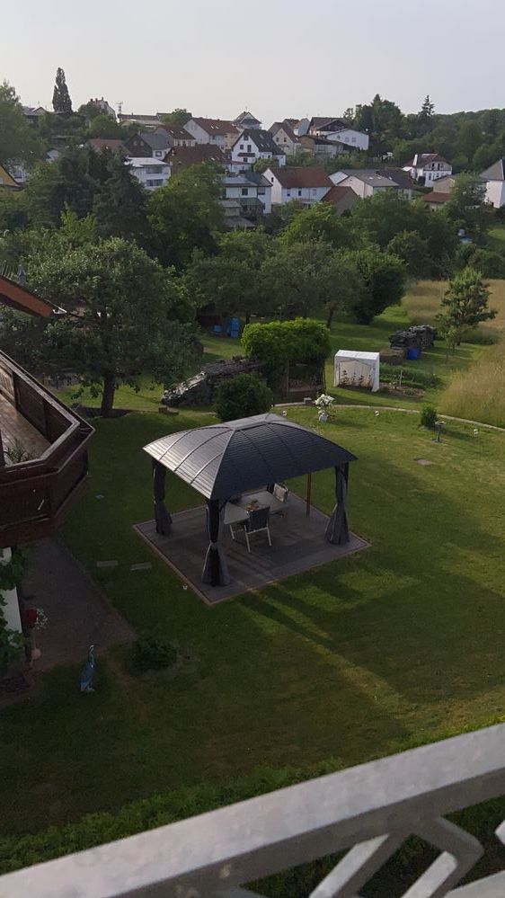 Blick auf die Umgebung aus der Airbnb-Unterkunft bei Eppelborn