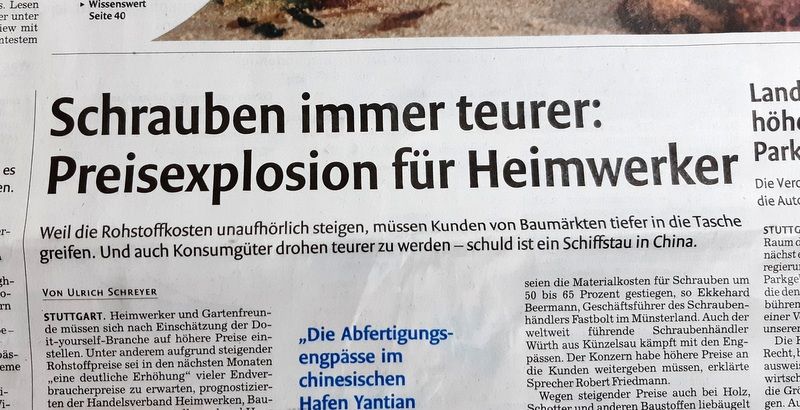 Titelseite der Stuttgarter Nachrichten vom 3.7.2021