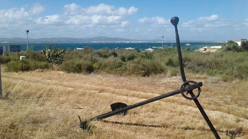 L'île de Farol et Olhao en face