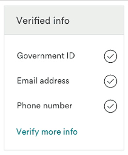 Identity Verified vs Government ID verified