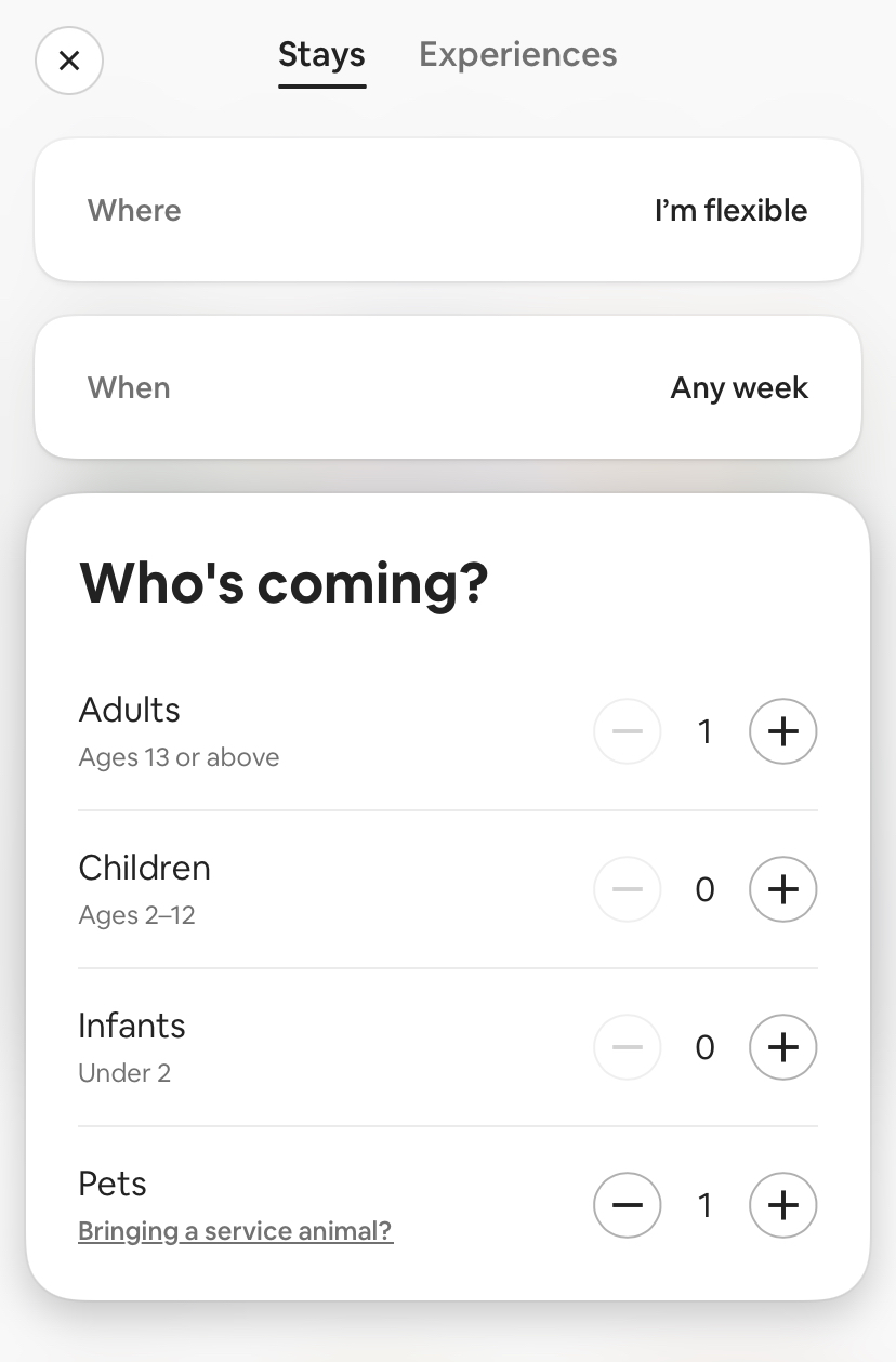 Solved Noticed Pet Friendly no longer a selectable item w... Airbnb