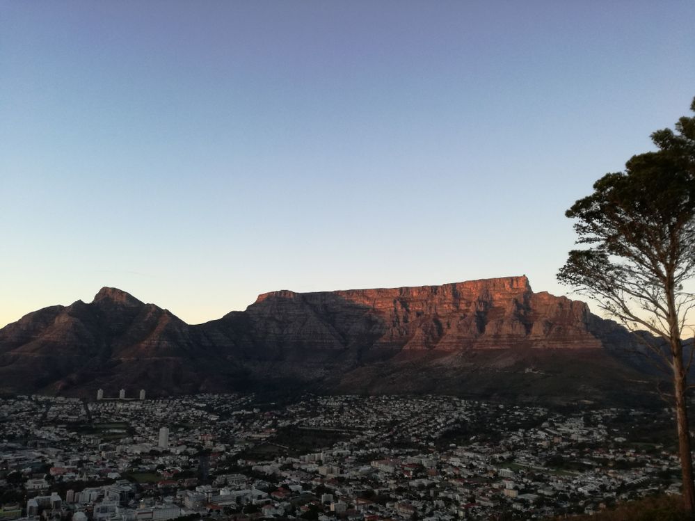 First sunrays on Table Mountain.jpg