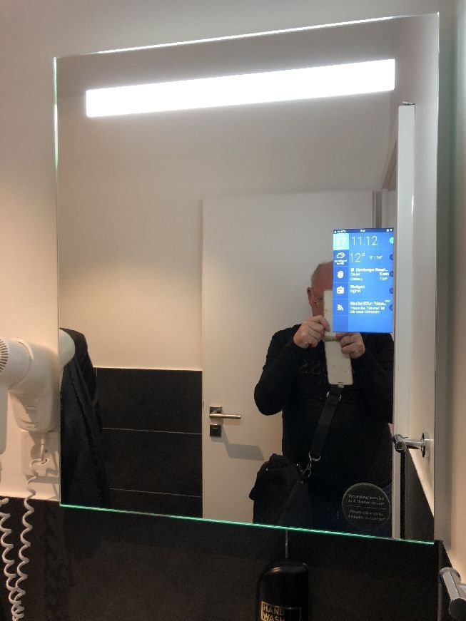 Magic Badezimmer-Mirror im SMARTY Hotel