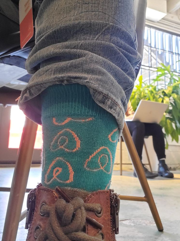Those very cool Airbnb love socks