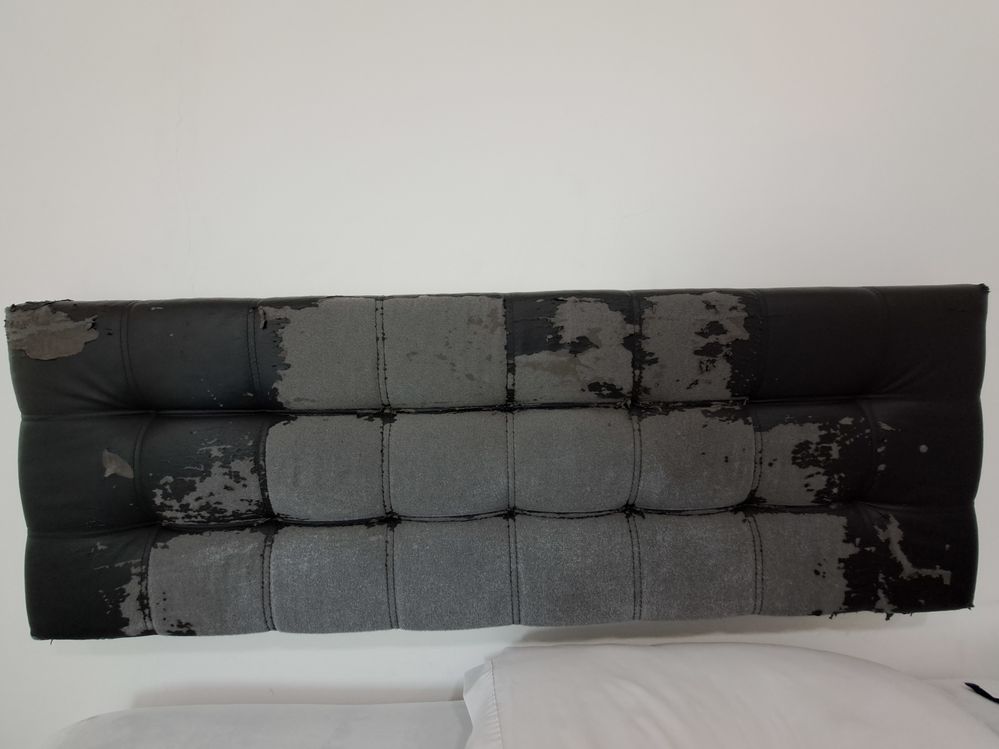 Master Bedroom headboard peeling off