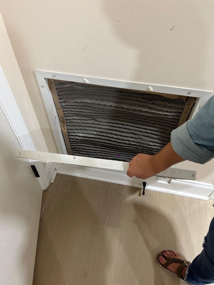 Master bedroom air filter.