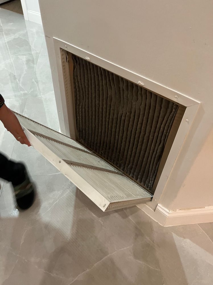 Downstairs common area air filter.