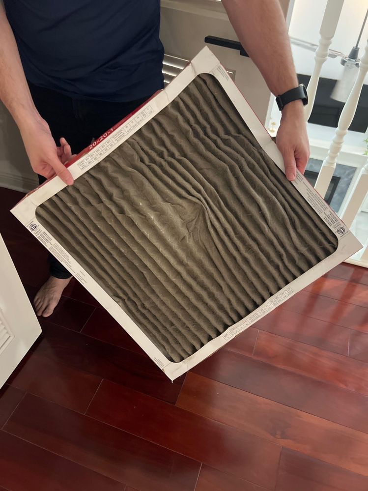 Upstairs AC unit air filter.