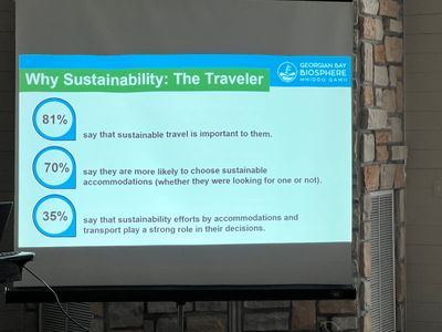 Sustainable travel is important.