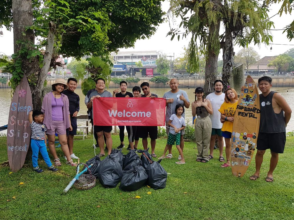 cleaning​ our belove Ping River​. Happy​ meet up​ everyone!