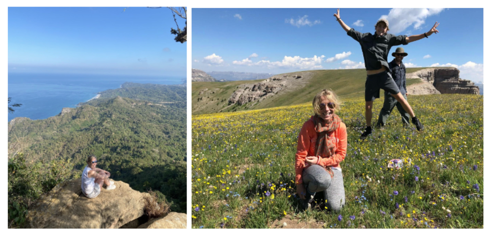 A primeira foto é em SAYULITA NO MÉXICO, a segunda foto é em WYOMING