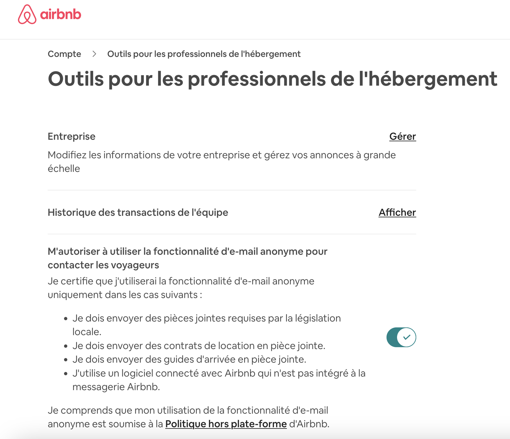 Résolu Problème pour modifier les contraintes de nuitées Airbnb Community