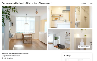 this should be the accurate one: Room in Rotterdam