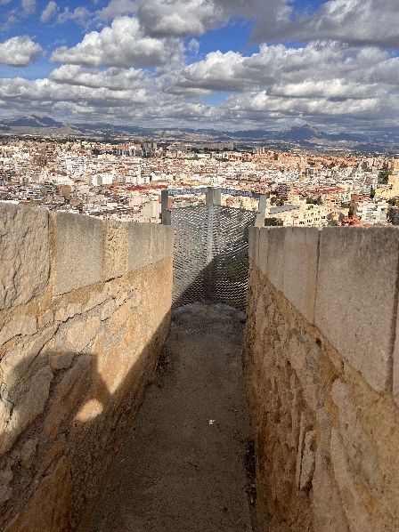 Blick von der Burgruine in Alicante